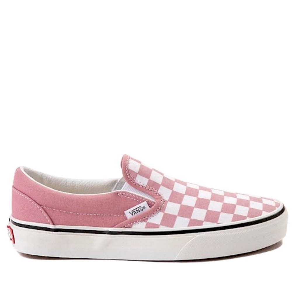 VANS - Slip-On Checkerboard Skate Shoe - Foxglove / White - Women’s 7.5